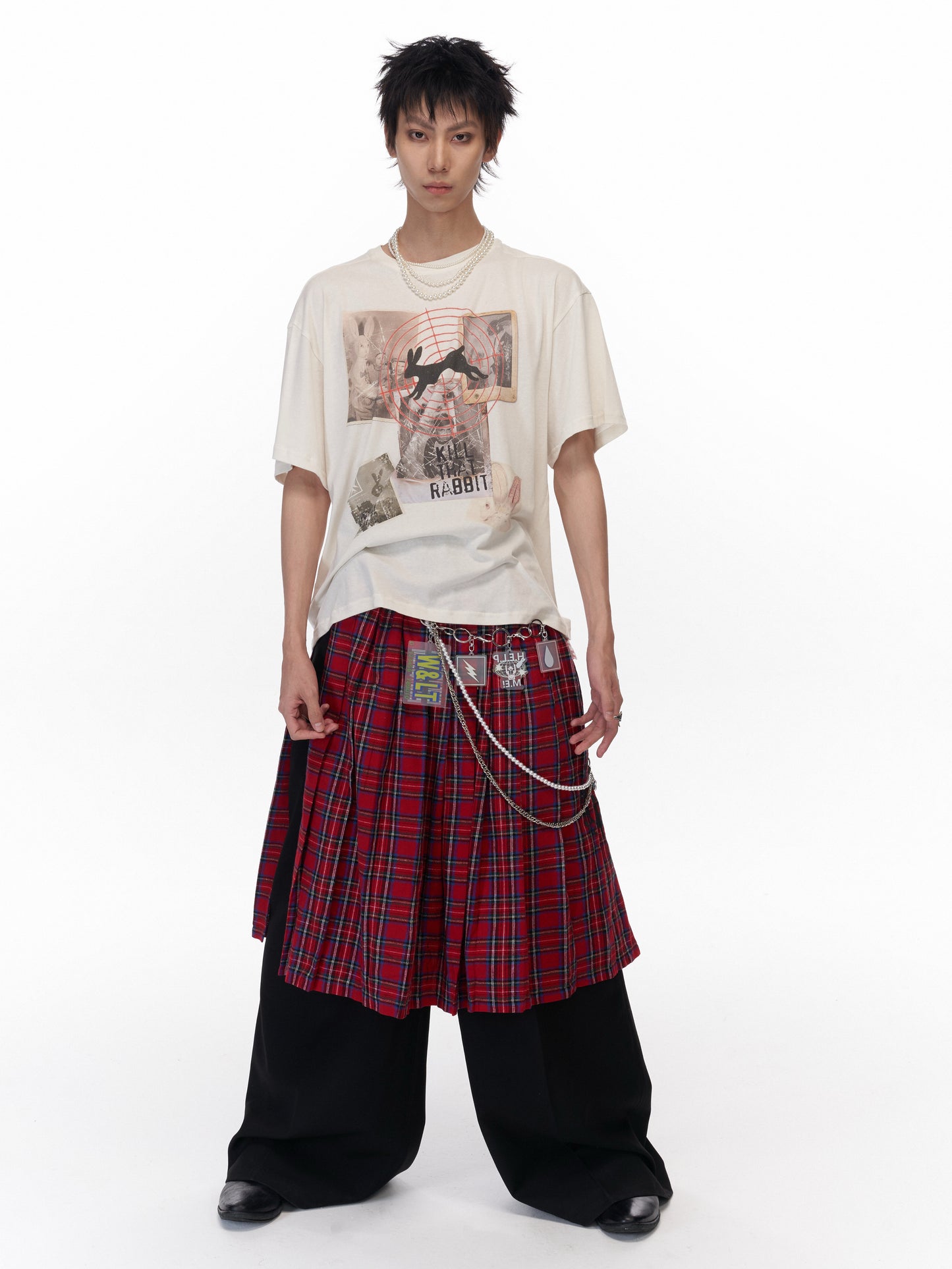 Kill the rabbit 160g vintage oversize white tee