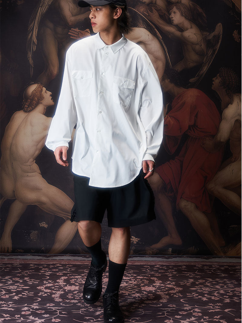 3D skeleton ovesize white shirt