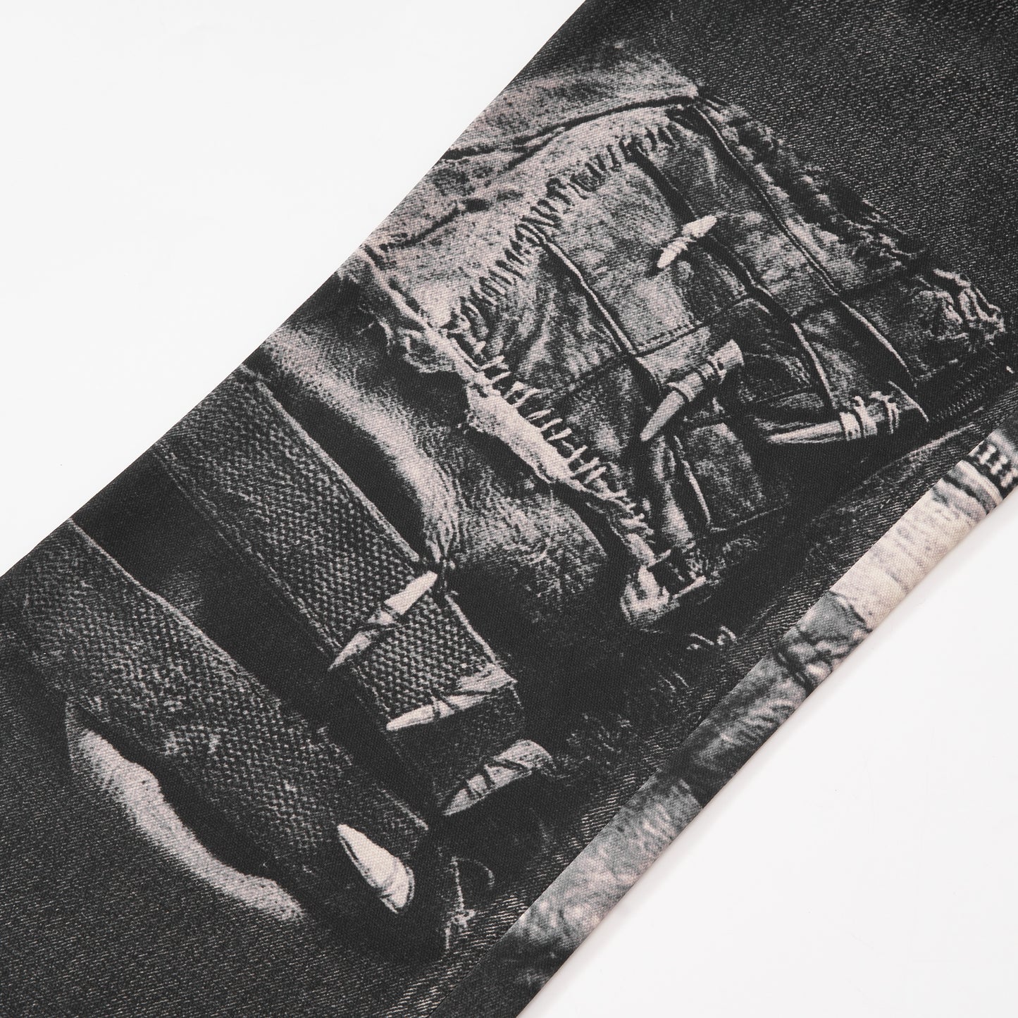Digital denim punk printed 2021m signature cut jeans