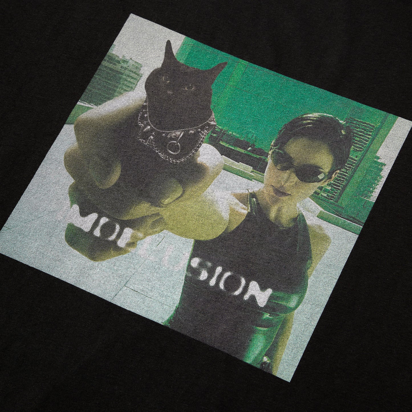 "Matrix Kitty“ ice-cool bootleg oversized tee
