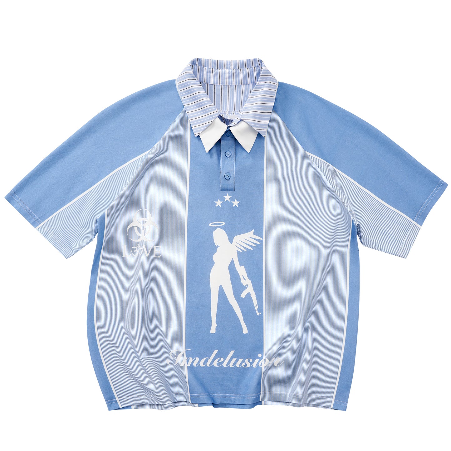 "Battle Angel" sorona cool dual-collar football jersey