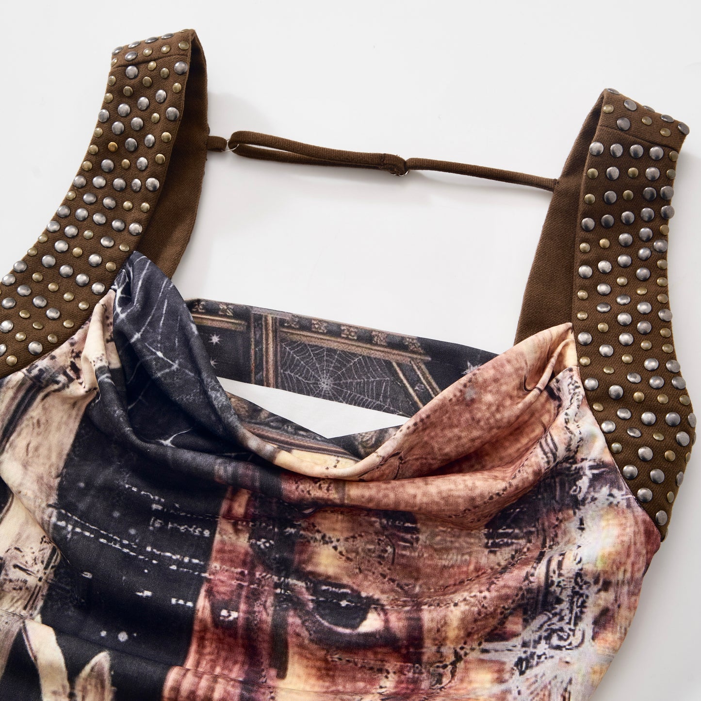 Studded Egyptian Print Dress – Adjustable Tank Dress