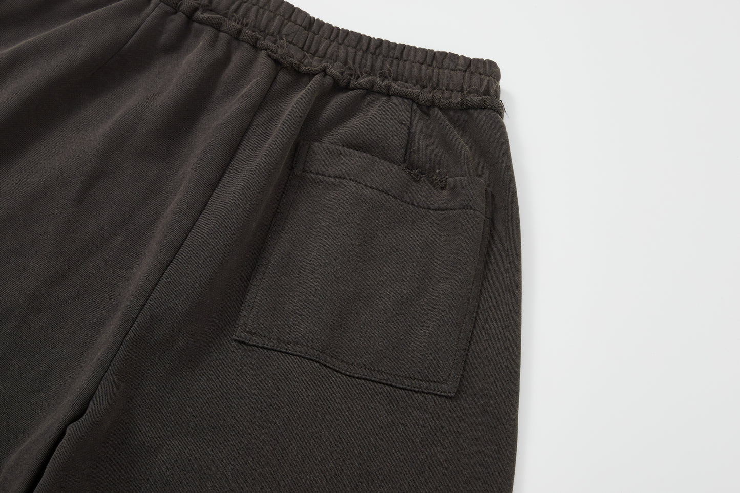 Destroyed vintage washed  boxy zip-up hoodie & baggy pants