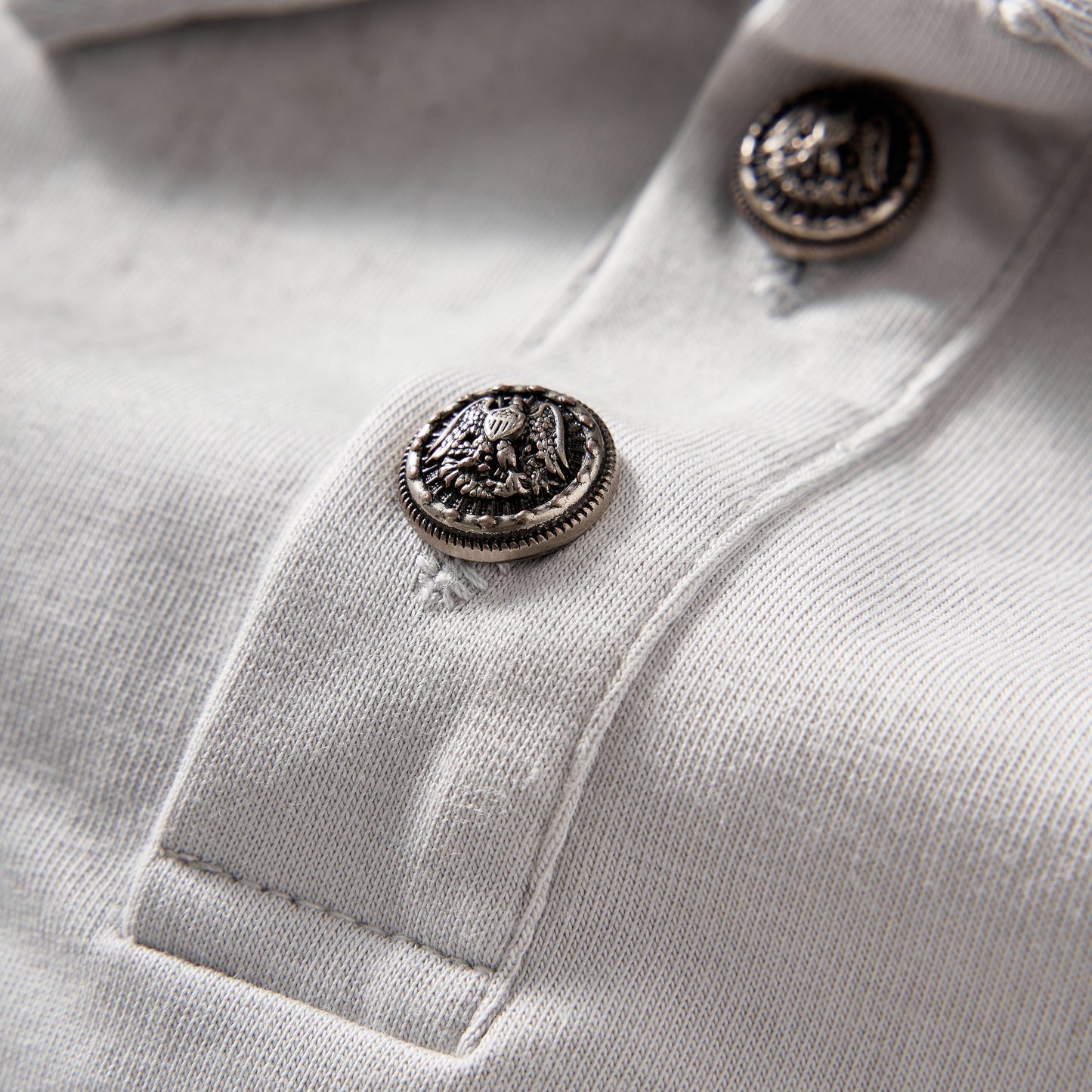 Solona cool-touch distressed cross punk polo tee
