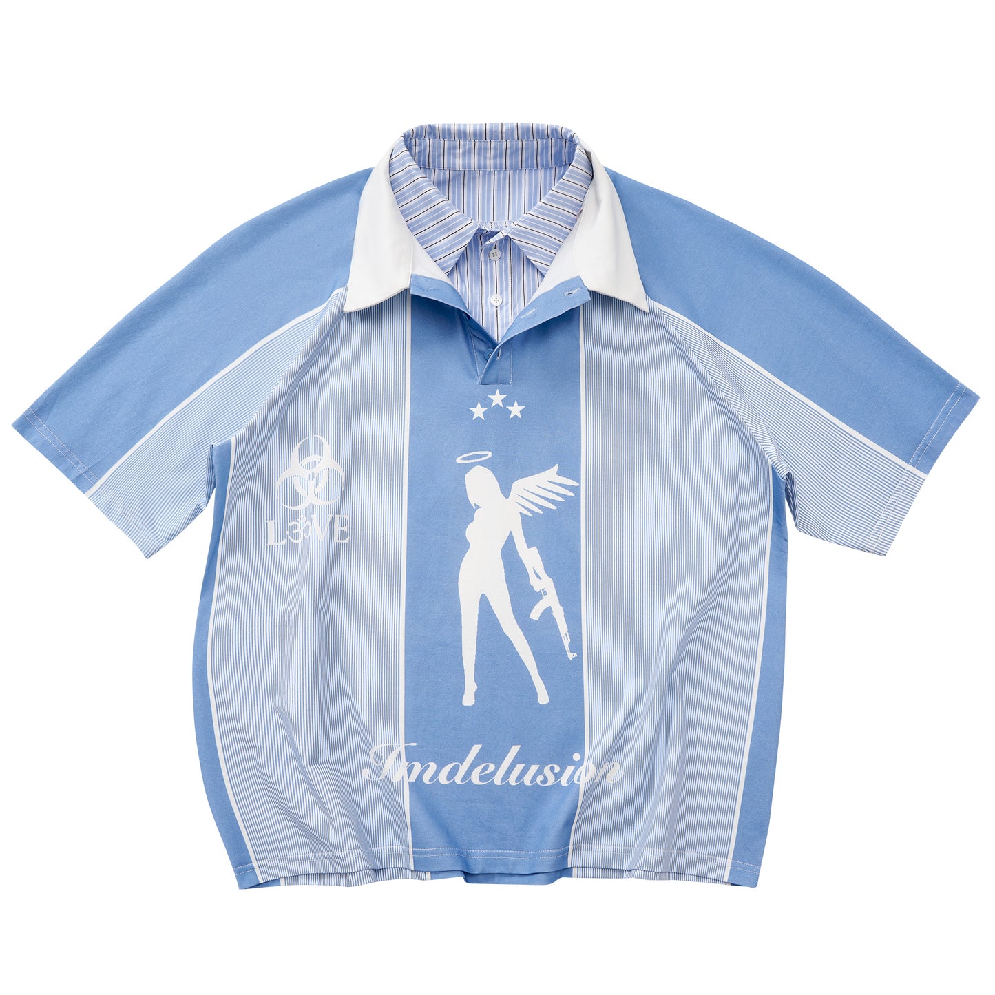 "Battle Angel" sorona cool dual-collar football jersey