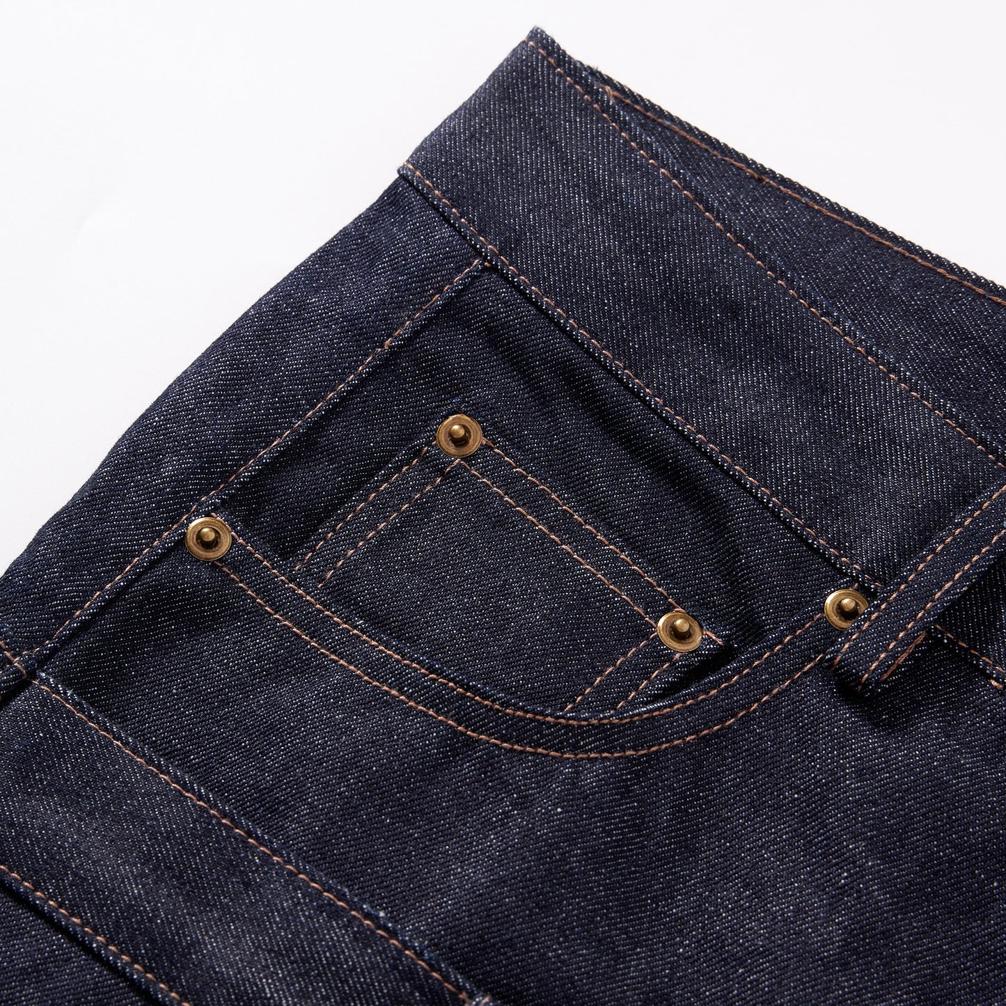 "Raw Edge" Indigo denim cargo shorts