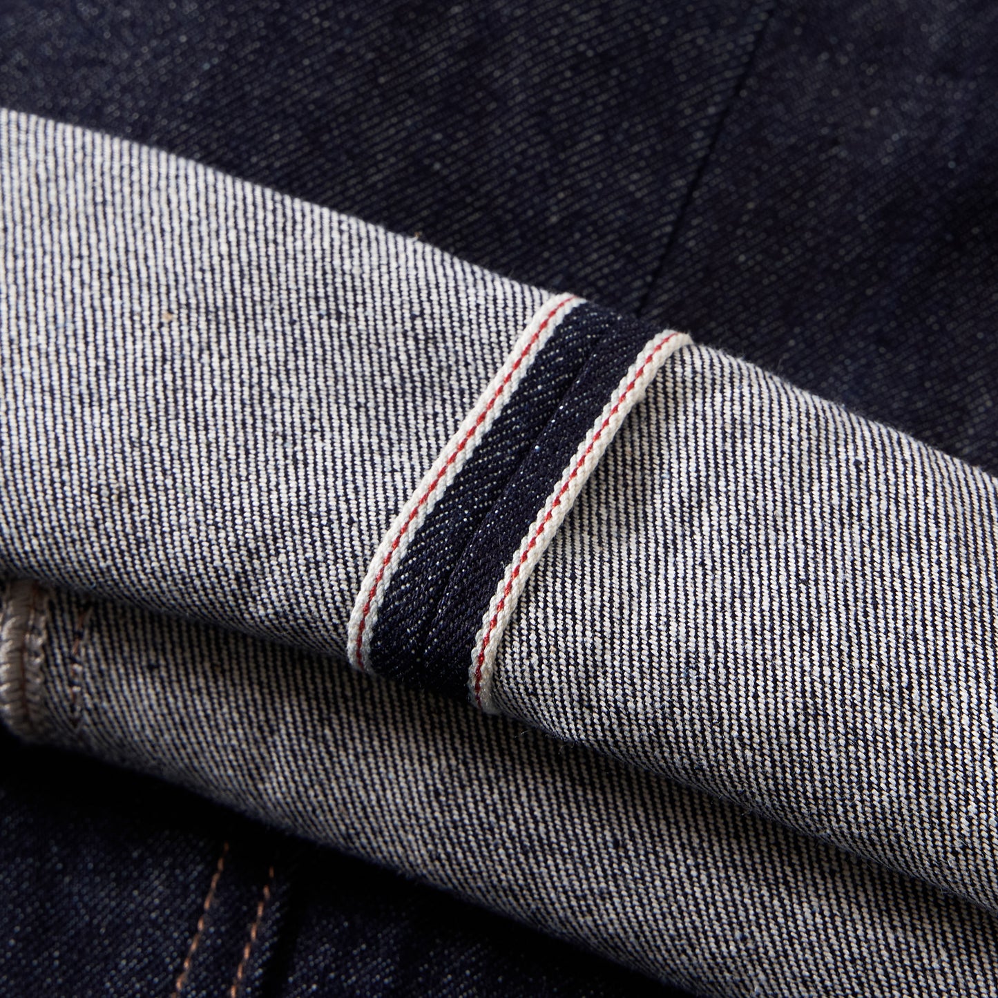 "Raw Edge" Indigo denim cargo shorts