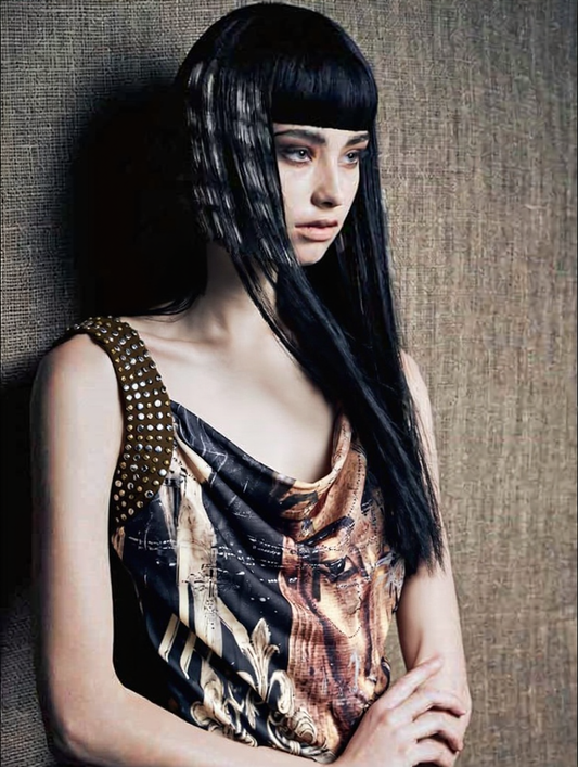 Studded Egyptian Print Dress – Adjustable Tank Dress